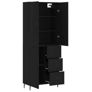 Highboard DE4947 Schwarz - Holzwerkstoff - 34 x 180 x 70 cm