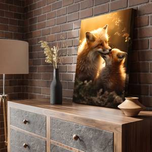 Leinwandbild Fox-Love 80 x 120 cm