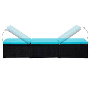 Chaise longue Bleu clair