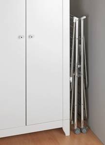 Wäschetrockner MOBILE, klappbar Silber - Metall - 58 x 109 x 186 cm