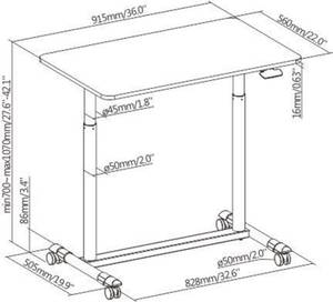 Sitz-Steh-Schreibtisch LUMG02-22DR-B Schwarz - Metall - 92 x 107 x 56 cm