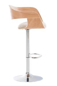 Tabouret de bar Kingston Imitation hêtre - Blanc crème