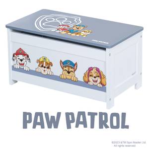 Spielzeugtruhe Paw Patrol Weiß - Holzwerkstoff - 60 x 30 x 32 cm