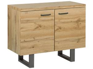 Buffet TIMBER Gris - Chêne clair - Largeur : 94 cm