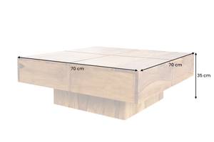 Couchtisch BOLT Braun - Massivholz - Holzart/Dekor - 70 x 35 x 70 cm