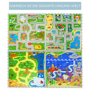 Puzzlematte für Babys - City Grün - Multicolor