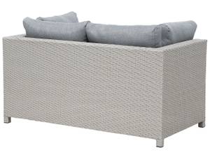 Set de jardin MILANO Gris - Polyrotin - 140 x 69 x 75 cm