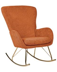 Fauteuil à bascule ANASET Doré - Orange