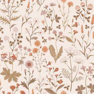 Tapete Feldblumen 7384 Beige - 53 x 1005 x 1005 cm