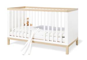 Lit bébé Light Blanc - Bois manufacturé - 75 x 84 x 145 cm