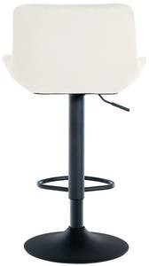 Tabouret de bar Tover Lot de 2 Blanc crème