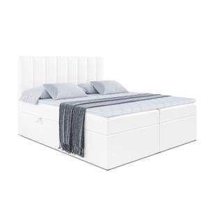 Boxspringbett OTTA Hochglanz Weiß - Breite: 180 cm - H3