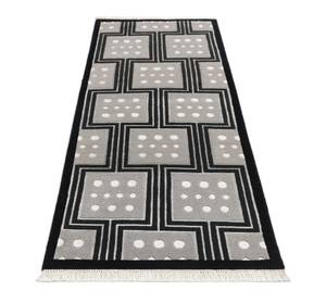 Tapis de passage Darya DCCCXCVI Noir - Textile - 79 x 1 x 203 cm