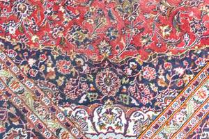 Keshan - 380x282cm Rot - Naturfaser - 282 x 1 x 380 cm