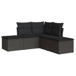 Gartensitzgruppe K5541(5-tlg) Schwarz - Massivholz - 69 x 62 x 55 cm