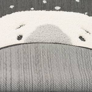 KinderTeppich Richie Eisbär Rund Grau - Weiß - Textil - 120 x 3 x 120 cm
