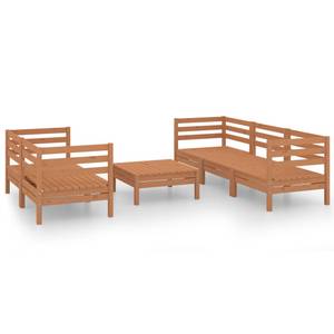 Garten-Lounge-Set Braun - Massivholz - Holzart/Dekor - 64 x 29 x 64 cm