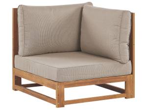 Lounge Set TIMOR 2-tlg Beige - Grau - Eiche Hell - Taupe - Tiefe: 252 cm