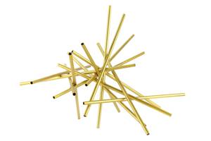Sculpture moderne Daring Twist Doré - Métal - 45 x 33 x 28 cm