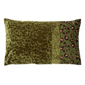 Housse de coussin Bailey Vert brillant - 50 x 30 x 50 cm