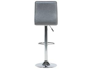 Tabouret de bar LUCERNE Gris - Gris lumineux - Argenté - Chromé - Non revêtu