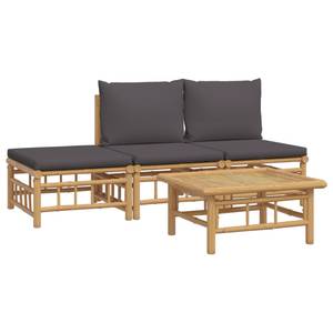 Garten-Lounge-Set 3028492-11 (4-teilig) Braun - Dunkelgrau - Grau