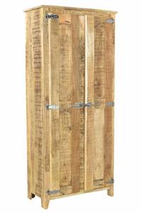 FRIGO Garderobenschrank Braun - Massivholz - Holzart/Dekor - 80 x 180 x 40 cm