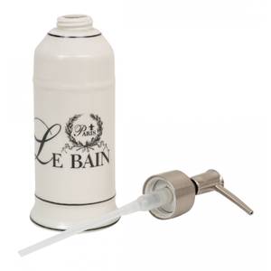 Set Salle de Bain Le Bain Paris 4 pièces Blanc - Porcelaine - 10 x 21 x 25 cm