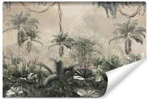 Papier Peint FORÊT Tropicales Vintage 300 x 210 x 210 cm