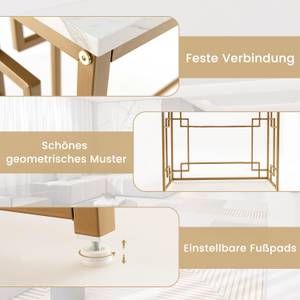 Konsolentisch JV11203WH Weiß - Metall - 30 x 81 x 110 cm