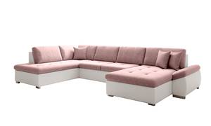 Ecksofa MADDIE Pink - Weiß