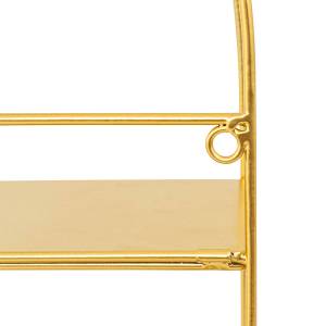 Wandregal TINA Gold - Metall - 13 x 60 x 50 cm