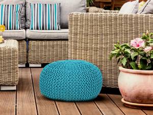 Bodenkissen ø 55 cm Pouf Sitzkissen Grün