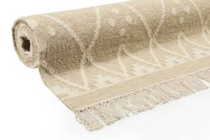 Kelim Teppich Vermont Beige - Cremeweiß - 160 x 230 cm