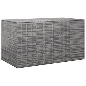 Kissenbox Grau - Metall - Polyrattan - 194 x 103 x 194 cm