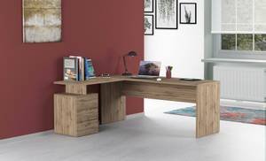 Bureau Dguarin Marron - Bois manufacturé - 160 x 75 x 60 cm