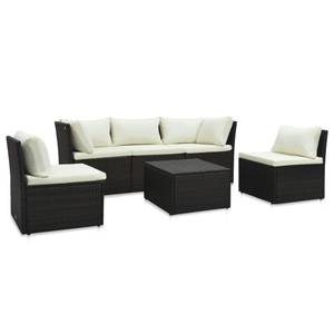 Gartensofa-Set Braun - Metall - 180 x 66 x 59 cm