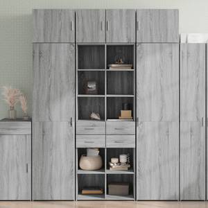 Highboard DE5254 Grau - Holzwerkstoff - 43 x 185 x 70 cm