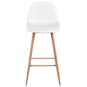 Tabouret de bar Rodrik (Lot de 2) Blanc - Textile - 42 x 100 x 49 cm