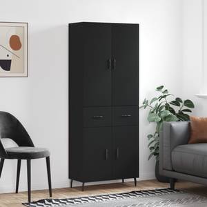 Highboard DE1449 Schwarz - Holzwerkstoff - 34 x 180 x 70 cm