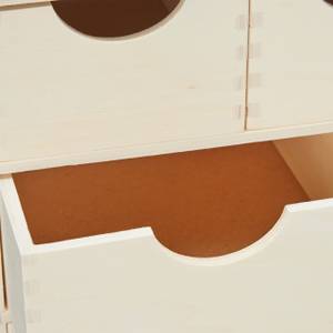 Boîte à tiroirs en bois Blanc - Bois manufacturé - 40 x 28 x 20 cm