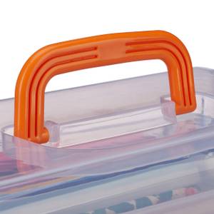 10 x Transparente Plastikbox orange Orange - Durchscheinend