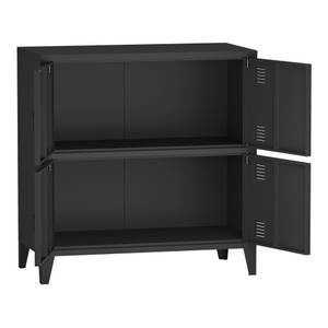 Armoire de bureau métallique Hamina Noir