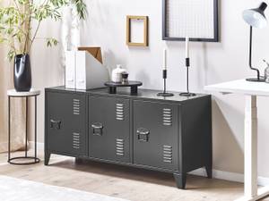 Sideboard CARDIFF Schwarz - Metall - 120 x 60 x 40 cm