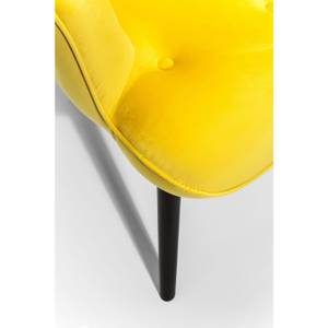 Fauteuil Vicky Velvet Jaune