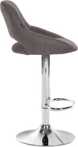 Tabouret de bar Milet Gris lava - Argenté