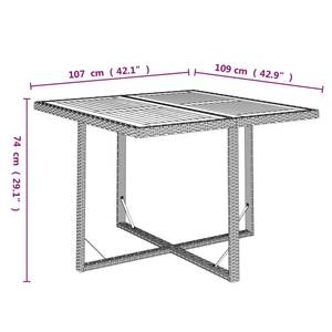 Garten-Essgruppe (5-teilig) 3012316-7 Braun