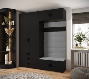 Garderobe Inova 4 Z12 Schwarz - Grau - Schwarz