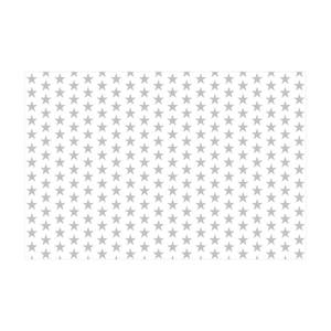 Große graue Sterne auf Weiß Vinyl-Teppich - Große graue Sterne auf Weiß - Querformat 3:2 - 150 x 100 cm