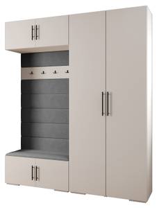 Garderobe Inova 3 Z18 Schwarz - Grau - Weiß - Schwarz